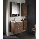 TOALETNA OMARICA GEBERIT SELNOVA SQUARE Z OGLED. OREH - HICKORY 59X85 – predstavitvena slika