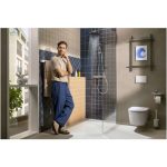 TUŠ SISTEM HANSGROHE ACTIVERA S 240MM KROM TERMOSTATSKI, NADGL. PRHA – predstavitvena slika