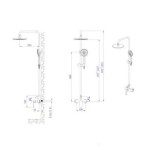 TUŠ SISTEM INTER CERAMIC S TUŠ ROČKO 5 FUNKCIJ KROM – predstavitvena slika