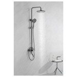 TUŠ SISTEM INTER CERAMIC Z TUŠ ROČKO 5 FUNKCIJ GUN SIVA – predstavitvena slika