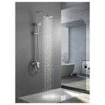 TUŠ SISTEM INTER CERAMIC Z TUŠ ROČKO 5 FUNKCIJ MAT SREBRNA – predstavitvena slika