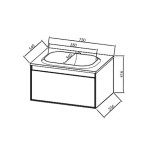 UMIVALNIŠKA ENOTA KOLPA SAN OUP 75 BLACK STONE – predstavitvena slika