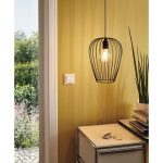 VISEČA SVETILKA-LESTENEC EGLO NEWTOWN 1XE27, FI=275MM ČRNA – predstavitvena slika
