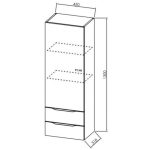 VISOKA OMARICA KOLPA SAN M 1301 NATUR OAK – predstavitvena slika