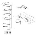 VISOKA OMARICA KOLPA SAN N 1501 WH NAOMI VERTIKALNA – predstavitvena slika