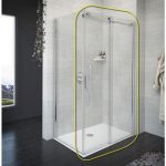 VRATA AQUAESTIL ARTEGO D 160 D SREBRNI PROFIL PROZORNO STEKLO