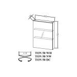 KOPALNIŠKA OMARICA Z OGLEDALOM KOLPA SAN TON 50 NW NAOMI – predstavitvena slika