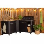 LETNA KUHINJA COZZE MIZA Z INOX PLOŠČO 90X60X90 CM (90527) – predstavitvena slika