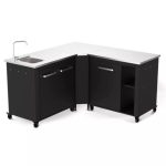 LETNA KUHINJA COZZE MIZA Z INOX PLOŠČO 90X60X90 CM (90527) – predstavitvena slika