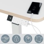 PISALNA DVIŽNA MIZA LEITZ COSY-WOW ERGO 80X60CM BELA ELEKTRIČNA – predstavitvena slika
