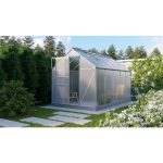 RASTLINJAK, VOLTE PLOŠČE VITAVIA PLANET 6200 HKP 6MM, 1,95X3,21M ALU - RASTLINJAK+OKVIR ZA TEMELJ – predstavitvena slika