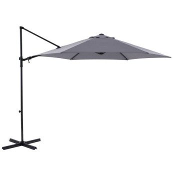 SENČNIK STRAN. POLAR II D290 SIV 160G, 6 KOTNI