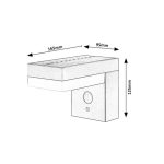 SOLARNA VRTNA SVETILKA RABALUX ŽREBAR 6W L16.5CM ČRN – predstavitvena slika