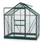 STEKLEN RASTLINJAK VITAVIA PLANET 2500 ESG 3MM, 1,95X1,31 SMARAGDNA - RASTLINJAK+OKVIR ZA TEMELJ