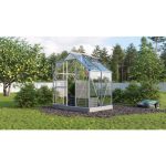 STEKLEN RASTLINJAK VITAVIA PLANET 2500 ESG 3MM, 1,95X1,31M ALU - RASTLINJAK+ OKVIR ZA TEMELJ – predstavitvena slika