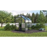 STEKLEN RASTLINJAK VITAVIA PLANET 2500 ESG 3MM, 1,95X1,31M ČRNA - RASTLINJAK+ OKVIR ZA TEMELJ – predstavitvena slika