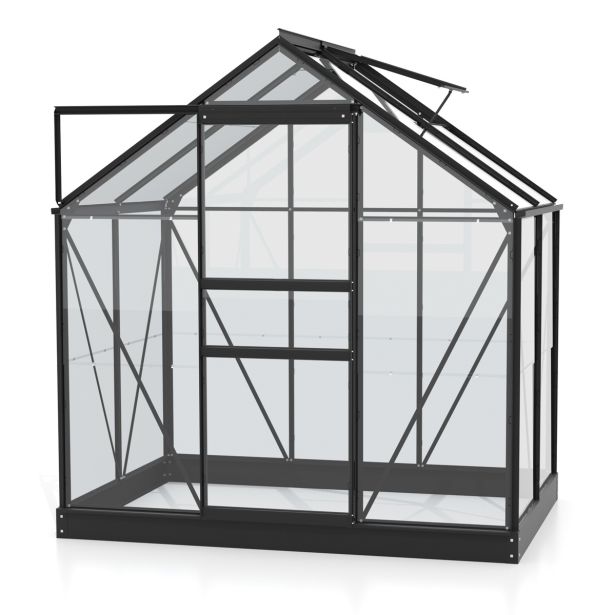 STEKLEN RASTLINJAK VITAVIA PLANET 2500 ESG 3MM, 1,95X1,31M ČRNA - RASTLINJAK+ OKVIR ZA TEMELJ STEKLEN RASTLINJAK VITAVIA PLANET 2500 ESG 3MM, 1,95X1,31M ČRNA - RASTLINJAK+ OKVIR ZA TEMELJ