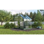 STEKLEN RASTLINJAK VITAVIA PLANET 3800 ESG 3MM, 1,95X1,95M SMARAGDNA -RASTLINJAK+OKVIR ZA TEMELJ – predstavitvena slika