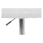 Barski stol BARCLAY bel ima strukturo iz jekla, sedalni del je narejen iz pene ki je oblečena v umeno usnje. Material: - Pena - Jeklo - Umetno usnje Barva: -