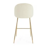 Barski stol CARRY je narejen iz kovinskih nog- kromirane v zlati barvi, obloga je iz poliuretanske pene. Prevleka je iz žameta (100% poliester). Dimenzije: