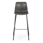 Barski stol KYRA vintage antracit je narejen iz polipropilena in prevlečen v umetno usnje ter ima jeklene noge. Dimenzije: širina: 39cm globina: 44cm