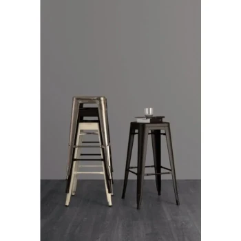 Barski stol MINNESOTA H76 antika je narejen iz kovine. Material: - Kovina Barva: - Antika bela Dimenzije: širina: 43cm globina: 43cm višina: 76cm