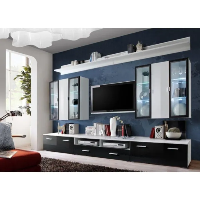 Dnevni regal LANDICE Dnevni regal LANDICE je narejen iz kvalitetne laminirane plošče, ki je odporna na poškodbe. Dobavljiv je v dveh različnih kombinacij barv. Primeren je za
