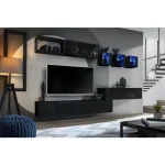 Dnevni regal NUŠA 2 je moderno oblikovan in elegantnega videza v kombinaciji lesa in kovine. V ceno je vključena tudi modra led osvetljava. Izdelan v EU.