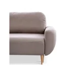 Dvosed RAKITA je presenetljivo preprostega ter minimalističnega izgleda. Ima lesene noge, katere zagotavljajo večjo stabilnost ter eleganco. Lahko ga