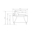 Fotelj RAKITA je presenetljivo preprostega ter minimalističnega izgleda. Ima naravna lesene noge ter mlagno iz modnih materialov. Lahko ga kombinirate s