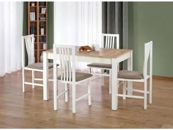 Jedilna miza ZAVI sonoma je narejena iz kakovostnih materialov. Je sodobna, elegantna in stabilna. Dimenzije: - D: 120 x G: 68 x V: 76 cm Material: -
