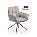 Jedilni stol LEA je eleganten, udoben in kakovosten. Posebnost stola je vrtljiv mehanizem za 360 stopinj, kar nudi praktičnost. Stol je zelo mehko oblazinjen