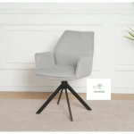 Jedilni stol NELI je eleganten in praktičen kos pohištva. Stol je oblečen v blago, kar doprinese eleganco v vsak prostor. Stol ima naslon za roke za večje