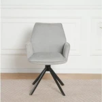 Jedilni stol NELI je eleganten in praktičen kos pohištva. Stol je oblečen v blago, kar doprinese eleganco v vsak prostor. Stol ima naslon za roke za večje