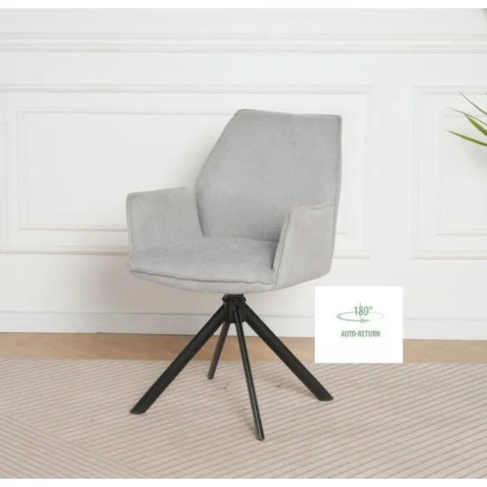 Jedilni stol NELI je eleganten in praktičen kos pohištva. Stol je oblečen v blago, kar doprinese eleganco v vsak prostor. Stol ima naslon za roke za večje