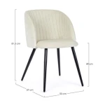 Jedilni stol QUEEN bela modernega dizajna, bo polepšal vsak prostor. Za večje udobje je stol oblazinjen z poliuretansko peno, ki je oblečena v mehko