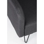 Kavč BRIDJET je narejen iz lesa (evkaliptus), noge so kovinske (prašno barvane). Obloga je iz poliuretanske pene, prevleka pa je iz tkanine (100%) poliester.