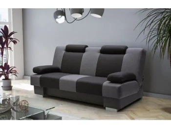 Kavč CHANDLER je praktičen za uporabo. Raztegne se v ležišče ter vsebuje zaboj za shranjevanje. Vzmeten je z valovitimi vzmetmi. Dimenzije: -D: 204 cm x