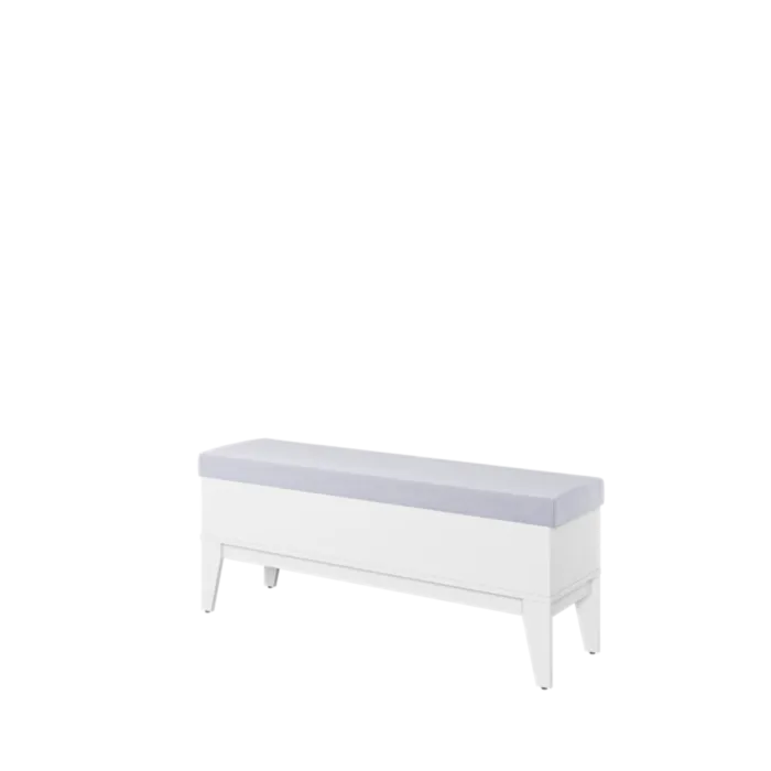 Klop FAMA Klop FAMA je narejena iz trpežne laminirane plošče s ABS robovi. Dobavljiva je v beli barvi s črnimi ročkami. Odlično se kombinira s ostalimi izdelki iz