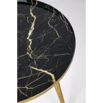 Klubska miza NILIMI ima aluminijaste noge, mizna plošča je kovinska z emaljiranim zaključkom. Dimenzije: širina: Ø40cm višina: 41.5hcm višina: 41.5cm