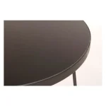 Klubska mizica ZAIRA D50 črna ima jekleno okvirje in stekleni vrh. Material: - Jeklo - Steklo Barva: - Črna Dimenzije: širina: Ø50cm višina: 55hcm