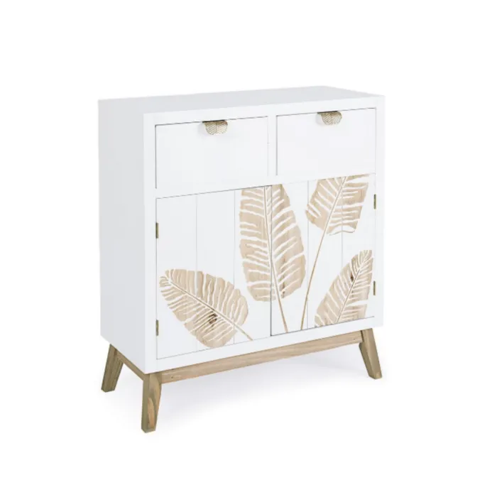 Komoda 2A-2C FOLIUM Komoda 2A-2C FOLIUM je narejena iz MDF plošče, ročaji so jekleni. Dimenzije: širina: 70cm globina: 30cm višina: 80cm