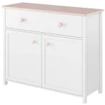 Komoda LINA je elegantna komoda z dvema vratama in dostopnim predalom. Odlično se poda vsaki sobi. Dimenzije: - D: 110 cm x G:42 cm x V: 90 cm Material: -