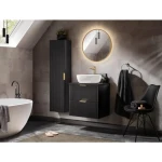 Kopalniški blok LUCIJA 60 je narejen iz kvalitetne laminirane plošče. Izstopa zaradi svoje moderne oblike s prefinjenimi zlatimi ročkami. Popestril bo