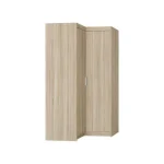 Kotna garderobna omara CINDY 1 - 100 x 100 cm je klasičnega videza zato je primerna za vsak prostor. Omara je zelo kvalitetna, izdelana v EU. Narejena iz
