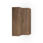 Kotna garderobna omara CINDY 1 - 100 x 100 cm je klasičnega videza zato je primerna za vsak prostor. Omara je zelo kvalitetna, izdelana v EU. Narejena iz