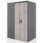 Kotna garderobna omara MAJA - leva je novi hit leta. Vrata imamo na svoji levi strani, ko jih odpremo lahko vstopimo noter v omaro in imamo na svoji desni