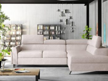 Kotna sedežna garnitura ARIS je odlična garnitura izdelana iz najboljših materialov blaga. Določiti ji je treba levi ali desni kot. Dimenzije garniture: -