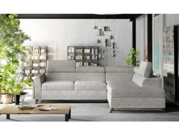 Kotna sedežna garnitura ARIS je odlična garnitura izdelana iz najboljših materialov blaga. Določiti ji je treba levi ali desni kot. Dimenzije garniture: -