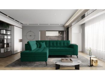 Kotna sedežna garnitura KOSTA je moderna, atraktivna in elegantna garnitura, primerna za vsak dnevni prostor. Narejena je iz kvalitetnih materialov in